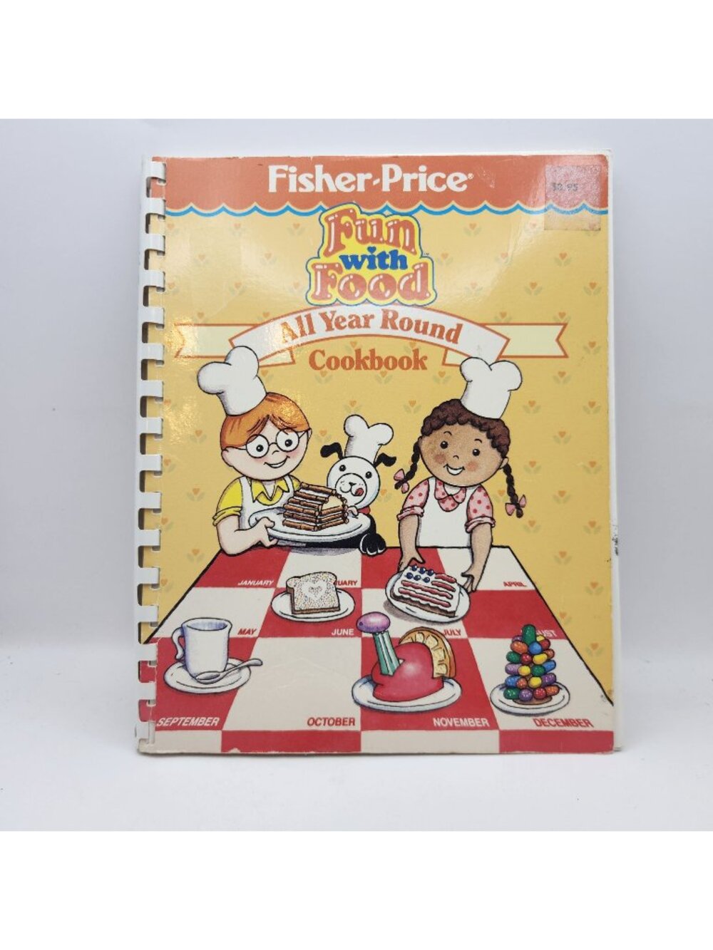 Fisher-Price Fun With Food All Year Round Childrens Cookbook 1988 Spiral Bound